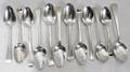 041179 GEORGIAN SILVER SPOONS 12 LONDON  DUBLIN