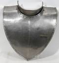 040178 GERMAN PEWTER ARMOR BREAST PLATE H 16 W 14