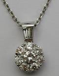 031173 162 CT CLUSTER DIAMOND PENDANT DIA 12