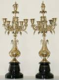 031151 FRENCH FIVE LIGHT BRONZE CANDELABRA H 25