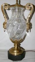 031142 EMPIRE STYLE BRONZE  CRYSTAL LAMP H 33