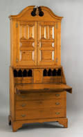 Pennsylvania Queen Anne maple secretary desk ca 1760