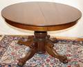 030129 EMPIRE STYLE OAK TABLE MID 20TH CENTURY H 29
