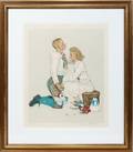 022109 AFTER NORMAN ROCKWELL COLOR LITHO 21 X 17