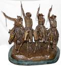 012124 AFTER FREDERIC REMINGTON BRONZE SCULPTURE 27