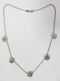 122164 660 CT CLUSTER BY THE YARD DIAMOND NECKLACE