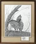 060129 ROY VAN LOO PRINT 24 X 20 RUFFED GROUSE