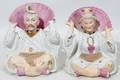 040211 ORIENTAL PORCELAIN NODDERS PAIR H 6 14