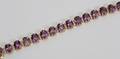 032171 60CT NATURAL AMETHYST  DIAMOND BRACELET L 7