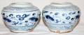 031205 CHINESE PORCELAIN VASES PAIR H 3 DIA 3 34