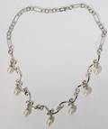 030162 STERLING SILVER AND PEARL NECKLACE L 17