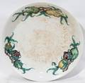 021220 CHINESE PORCELAIN LOW BOWL H 2 DIA 8 34