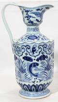 021217 CHINESE PORCELAIN EWER H 12 DIA 6