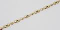 021198 14KT GOLD SAPPHIRE  DIAMOND BRACELET L 7