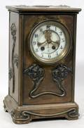 021193 GILBERT ART NOUVEAU MANTEL CLOCK H 10 W 6