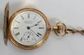 021204 AMERICAN WALTHAM 14KT GOLD POCKET WATCH 1896