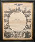 020197 EMANCIPATION PROCLAMATION WITH LITHOGRAPH C1864