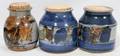 020181 JOHN GLICK  PLUM TREE POTTERY JARS WSTOPPERS