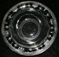 012202 CRYSTAL AND SILVER OVERLAY CENTERPIECE BOWL