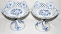 011238 MEISSEN BLUE ONION COMPOTES H 9 DIA 9