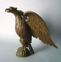 Carved pine eagle