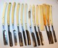 010214 CELLULOID BONE STAINLESS STRAIGHT RAZORS