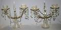 122240 WATERFORD CRYSTAL TWO LIGHT CANDELABRA H 13