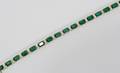 122235 18CT EMERALDS  230 CT DIAMOND BRACELET L 7