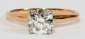 122222 100 CT DIAMOND WITH 14 KT GOLD RING
