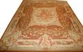 122210 AUBUSSON WOOL FRENCH CARPET ANTIQUE 15 5 X