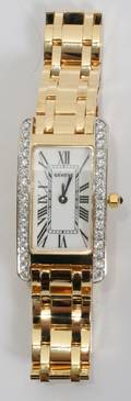 122205 GENEVE DIAMOND  14KT YELLOW GOLD LADYS WATCH