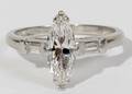 122226 102 CT MARQUIS DIAMOND AND PLATINUM RING