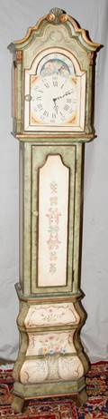 041294 SIMULATED GRANDMOTHER CLOCK PAINTED DECORATION