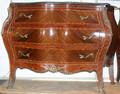 022191 LOUIS XV STYLE MARBLE TOP COMMODE H 34 D 21