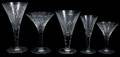 021261 CRYSTAL STEMWARE C 1940 37 PIECES