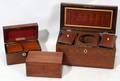 021239 ENGLISH MAHOGANY BOXES 3 19TH C L 712
