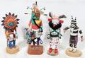 020225 WOOD NATIVE AMERICAN KACHINA DOLLS4 H 1013