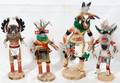 020223 WOOD NATIVE AMERICAN KACHINA DOLLS 4 H 1115
