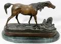 012233 AFTER PIERRE JULES MENE BRONZE HORSE H 11