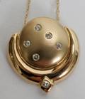 011311 14KT YELLOW GOLD PENDANT WITH CHAIN L 18