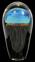 011297 RICHARD SATAVA ART GLASS JELLYFISH SCULPTURE