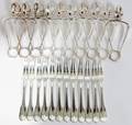 011283 CHRISTOFLE FRANCE ESCARGOT FORKS 12  TONGS