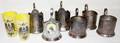 011280 RUSSIAN SILVER TEA GLASS HOLDERS 6  BEAKERS