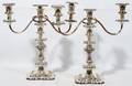 122252 IMPERIAL SILVER PLATE CANDELABRA PAIR