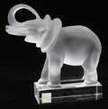 052255 LALIQUE CRYSTAL ELEPHANT H 6 L 6