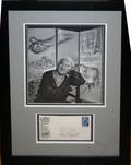 050263 MARC CHAGALL AUTOGRAPHED 1ST DAY COVER  PHOTO