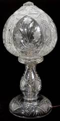 040293 CUT GLASS TABLE LAMP C 1900 H 21 DIA 9 12