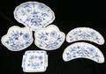 031270 MEISSEN BLUE FLORAL PORCELAIN SERVING DISHES