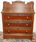 030255 NEW ENGLAND FURNITURE CO STAINED WOOD COMMODE