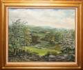 022243 KEN EDWARDS OIL ON CANVAS ENGLISH LANDSCAPE